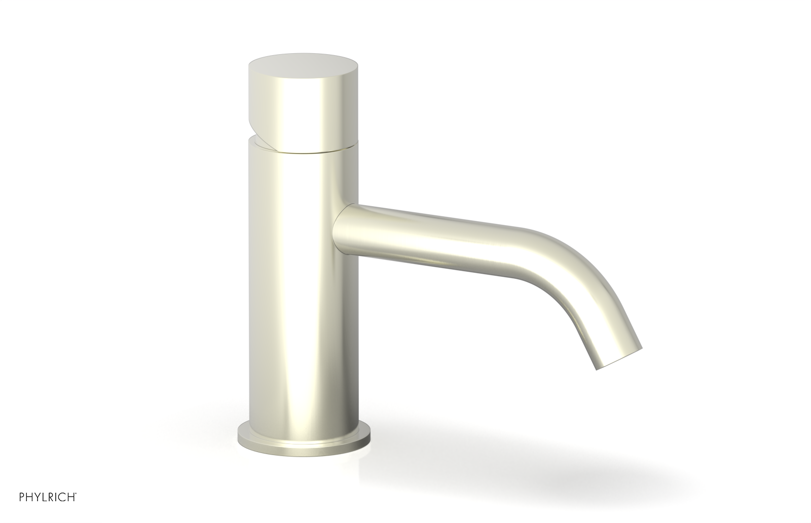 BASIC II 6 Single Hole Bathroom Sink Faucet with Smooth Handle - Model 230 07 6 - Perfect for Modern Vanities & Powder Rooms