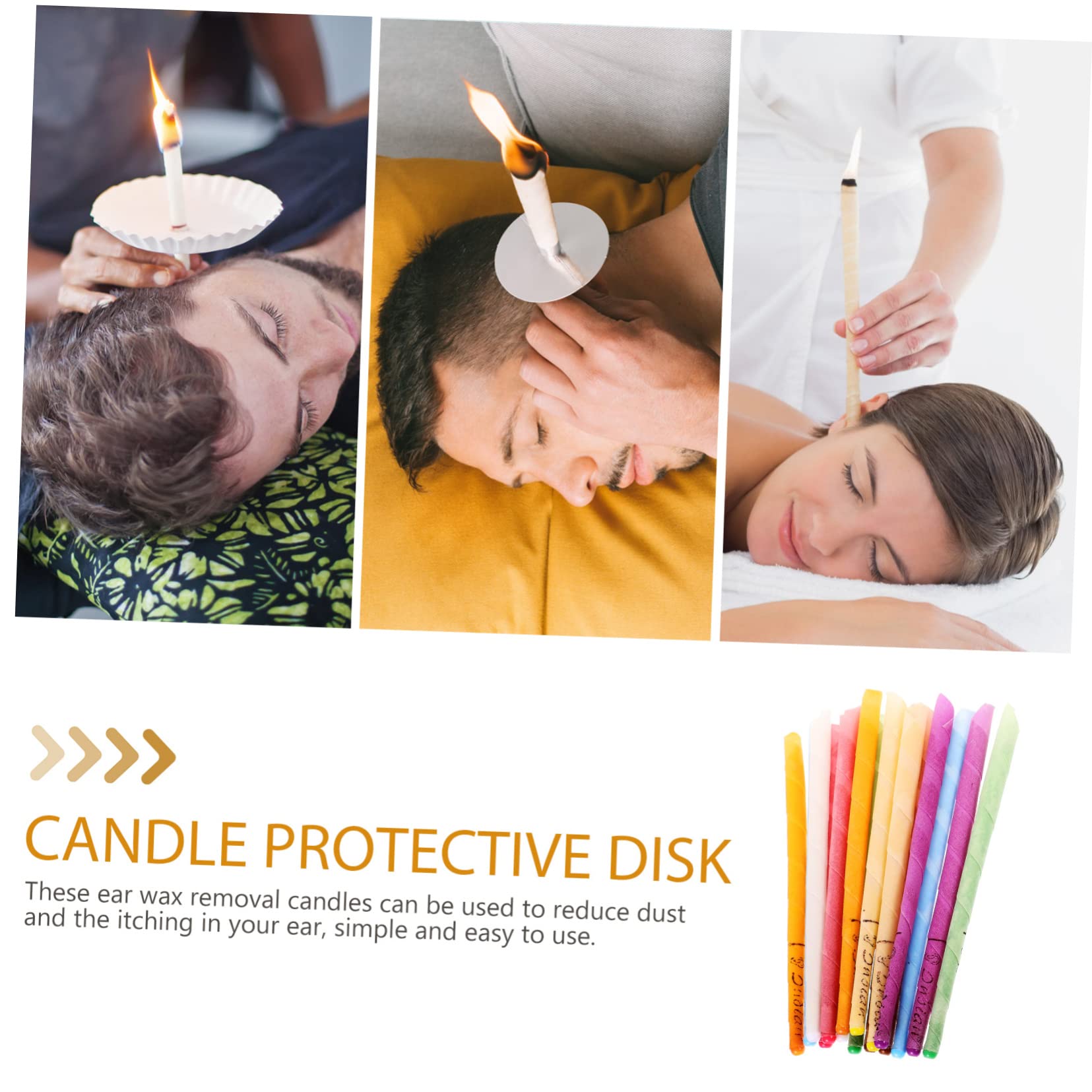 WOONEKY Ear Wax Removal Kit - 8 Beeswax Candles with Cleaning Tools & Protective Disks for Adults | Safe Ear Cleaning Solution for Home Use & Travel