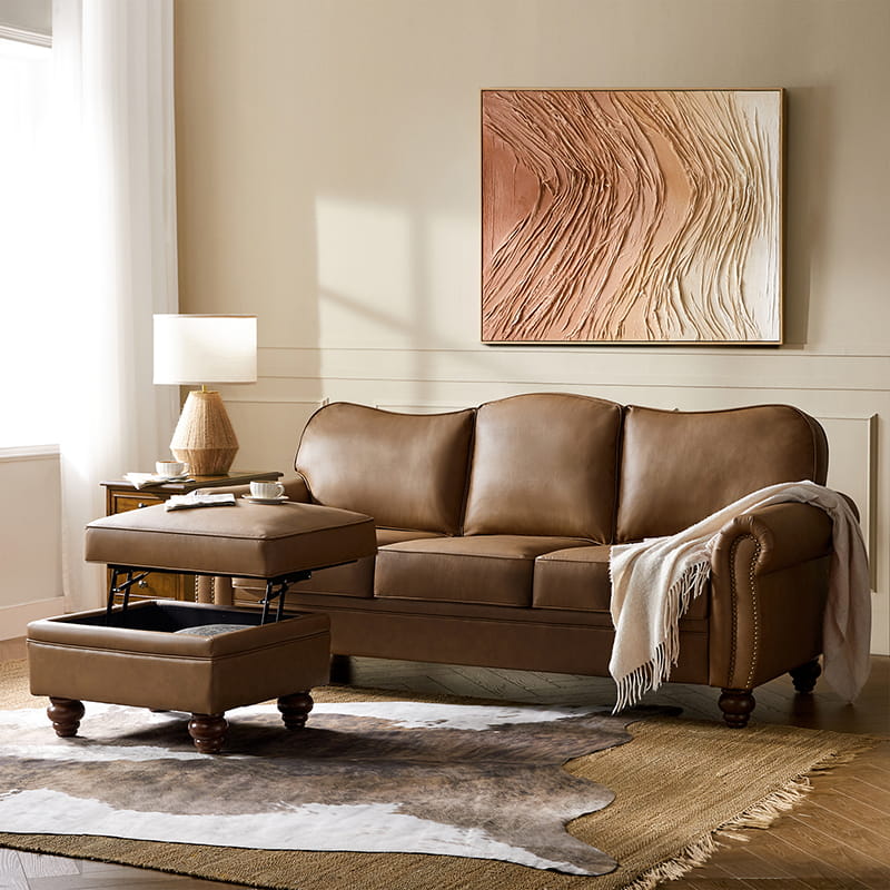 Amelia 2-Piece Living Room Furniture Set - Sofa & Loveseat (Multiple Styles Available) - Perfect for Small Spaces & Cozy Apartments