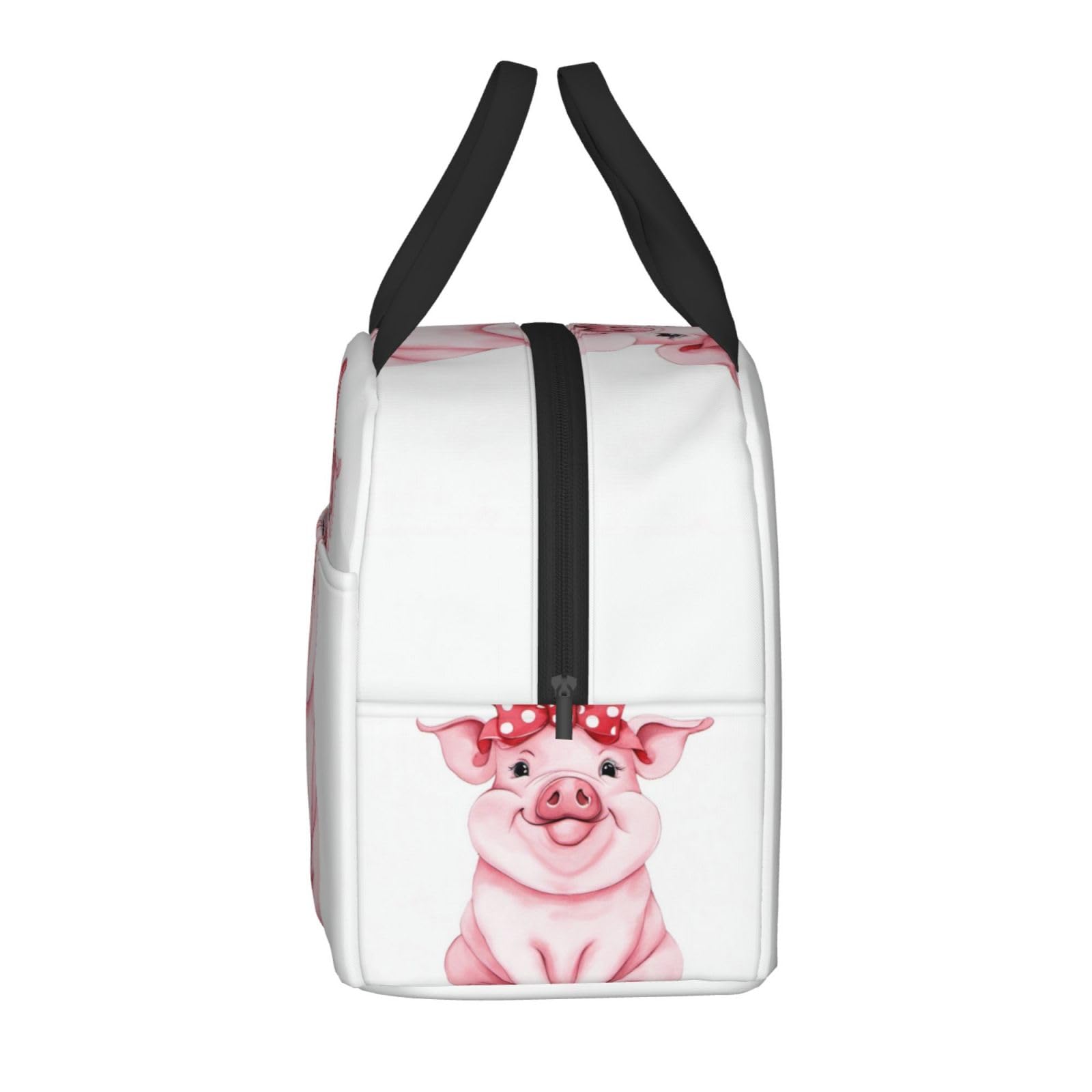 Insulated Pink Pig Lunch Box - Reusable Thermal Meal Bag for Kids, Adults, School, Work, Travel & Picnic - Perfect for Keeping Food Fresh On-the-Go