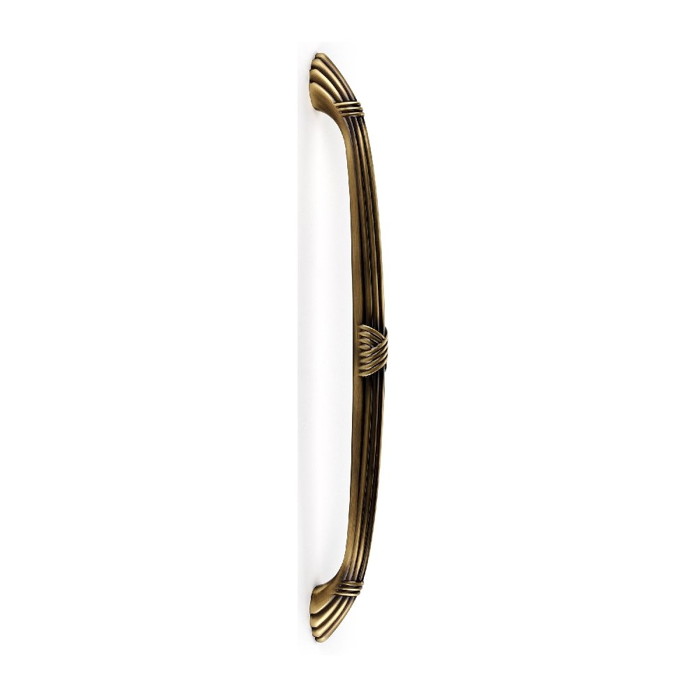 Vintage English Style D112-AP-AE Appliance Pull Ribbon & Reed - Traditional Cabinet Hardware for Kitchen & Furniture Restoration