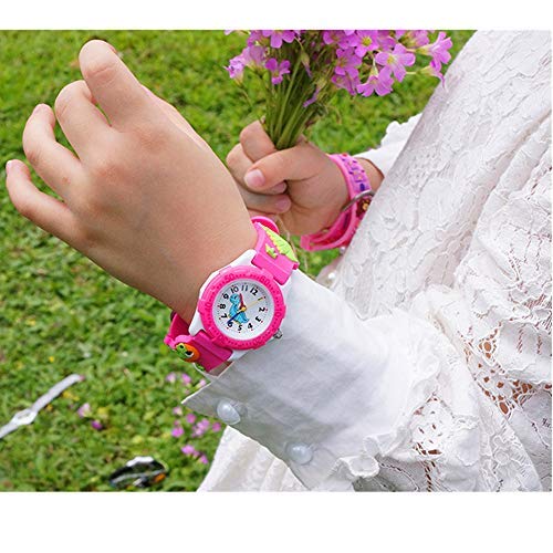 ELEOPTION Kids Analog Digital Watch for Girls and Boys - Waterproof 3D Cartoon Silicone Strap Watch with Cute Design - Perfect Birthday Gift for Toddlers | School, Playtime & Outdoor Activities