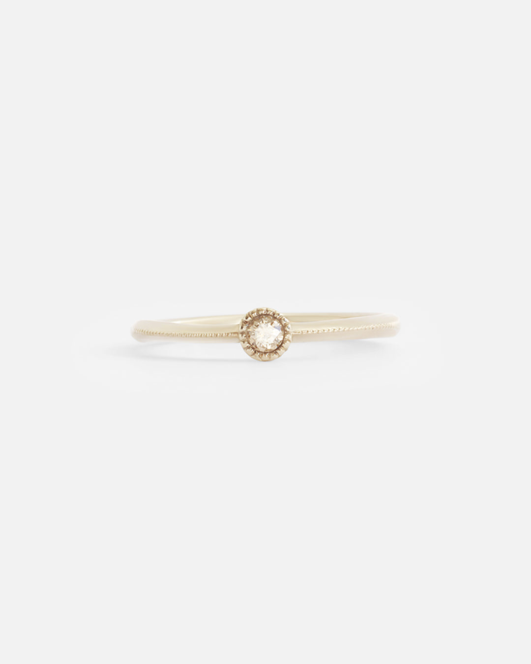Melee Ball White Diamond Ring - Elegant Solitaire Engagement Wedding Band for Women - Perfect for Proposals, Anniversaries & Special Occasions