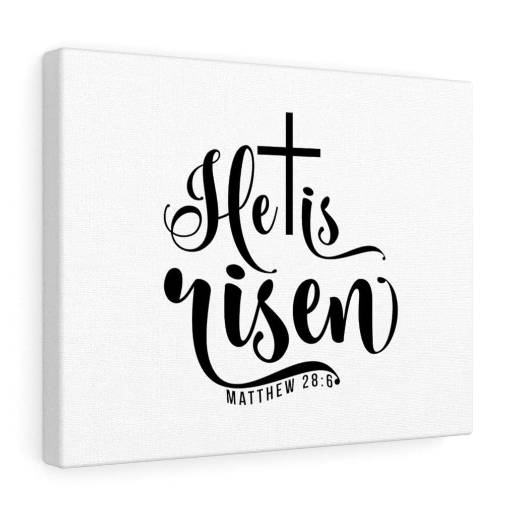 He is Risen Matthew 28:6 Christian Wall Art - Bible Verse Print for Home Decor - Ready to Hang Scripture Wall Art - Perfect for Easter, Church, or Christian Gift