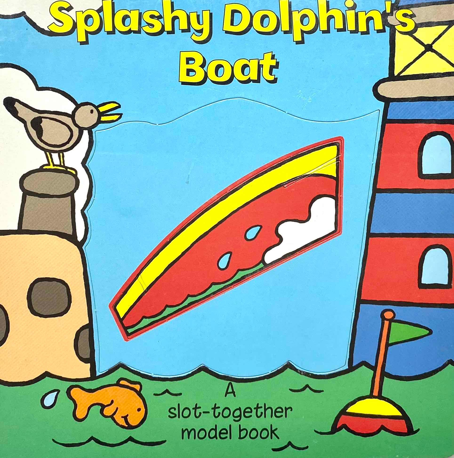 Build Your Own Splashy Dolphin Boat - DIY Slot-Together Wooden Model Kit for Kids & Adults - Perfect for Educational STEM Projects, Home Decor, and Creative Gift Giving