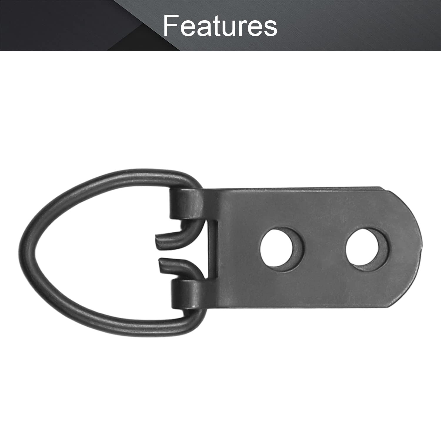 MroMax 50PCS Black Ring Frame Buckles 2.09