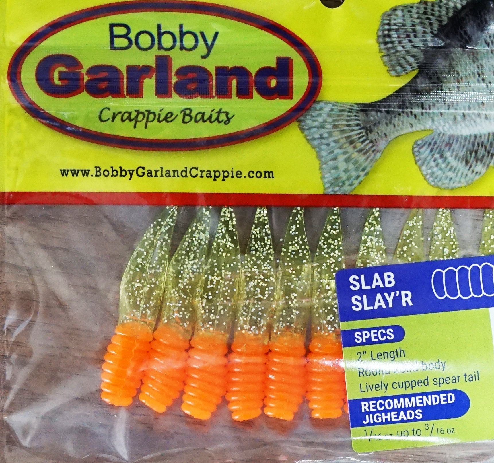 Bobby Garland 2 Slab Slay'R Soft Plastic Bait - Premium Fishing Lures for Bass, Crappie & Panfish - Ideal for Freshwater & Saltwater Fishing Adventures
