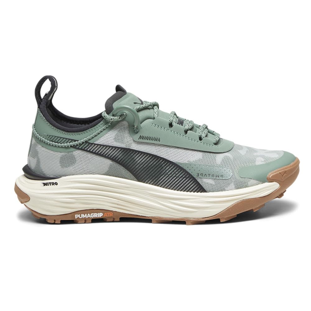 PUMA Women's Voyage Nitro 3 Running Shoes - Lightweight Cushioned Sneakers for Women - Green - Size 7 M - Perfect for Jogging, Gym Workouts & Everyday Wear