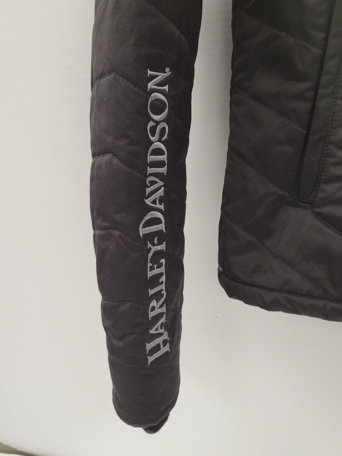 Harley Davidson Women's Puffer Jacket - Size XS - Warm Winter Coat for Motorcycle Riding & Outdoor Activities