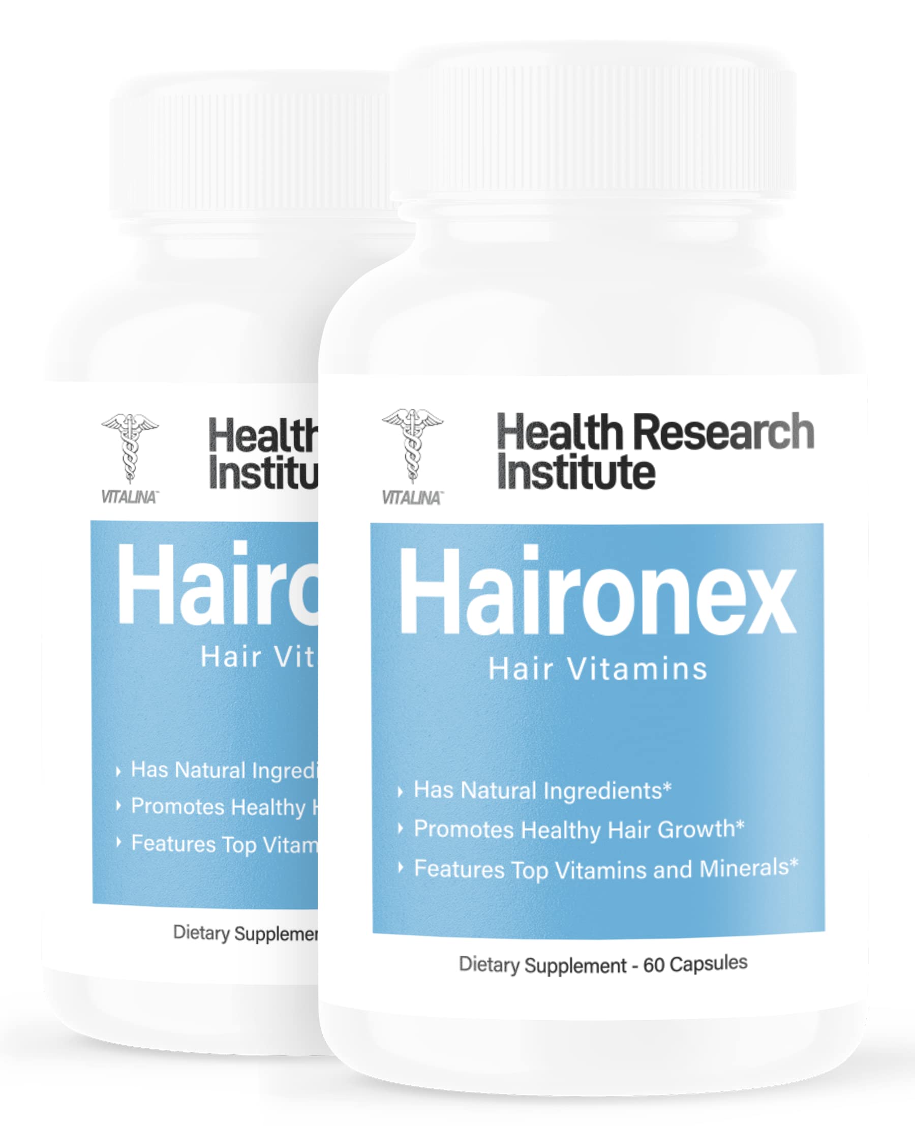 Haironex Hair Growth Vitamins for Women & Men - 2 Pack (120 Capsules) - New Formula 2021 Supplement for Thinning Hair & Healthy Scalp - Perfect for Daily Hair Care Routine & Revitalizing Weak Hair