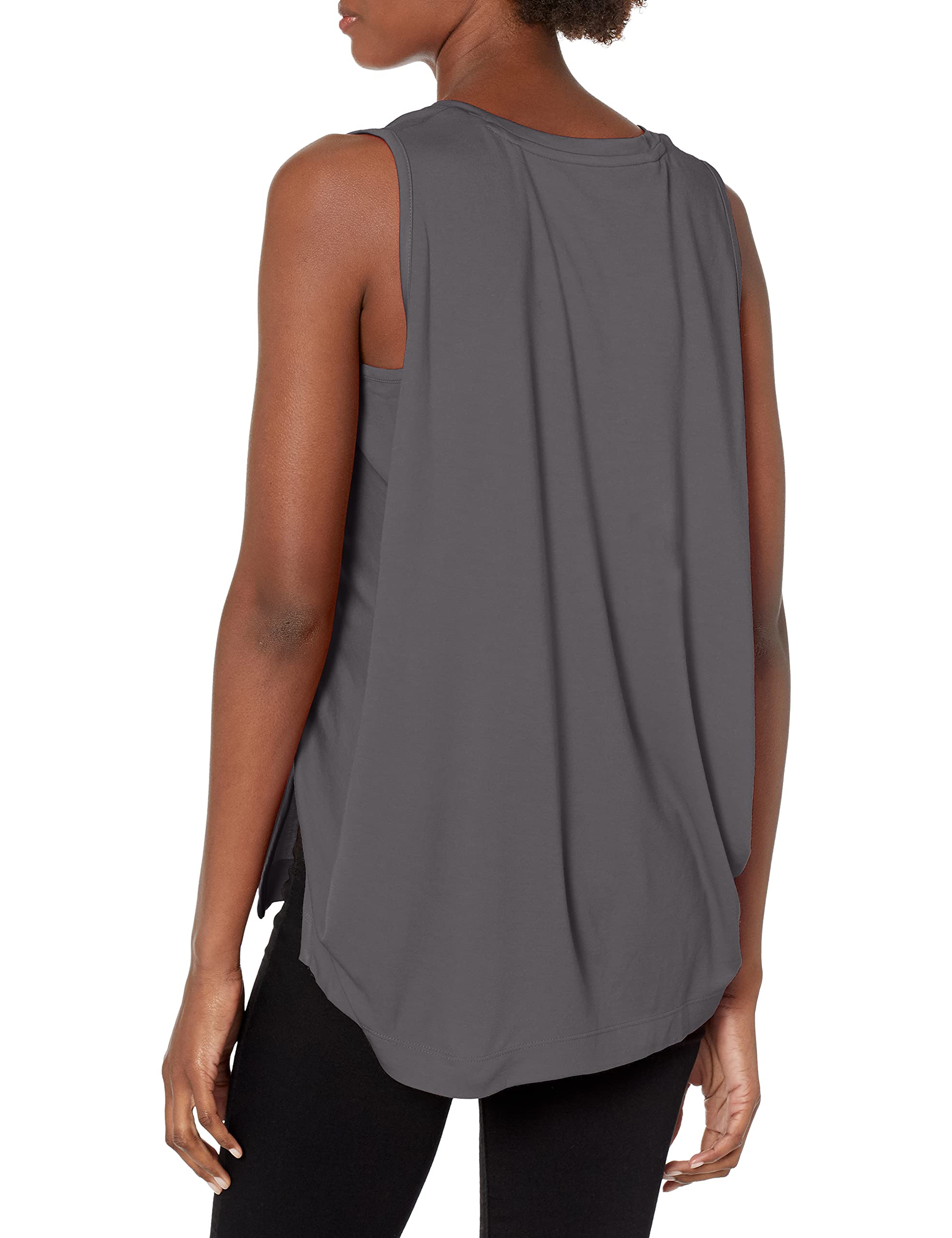 Eco-Friendly Women's Sleeveless Scoop Neck Cape Tank Top - Sustainable Summer Casual Wear for Beach, Yoga & Everyday Outfits