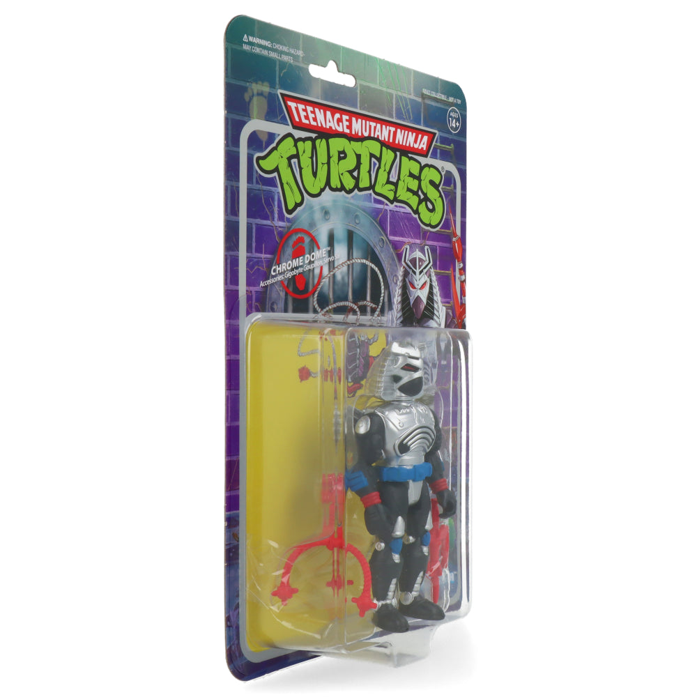 TMNT Teenage Mutant Ninja Turtles Chrome Dome ReAction Figure - Collectible Action Figure for TMNT Fans, Perfect for Display & Play