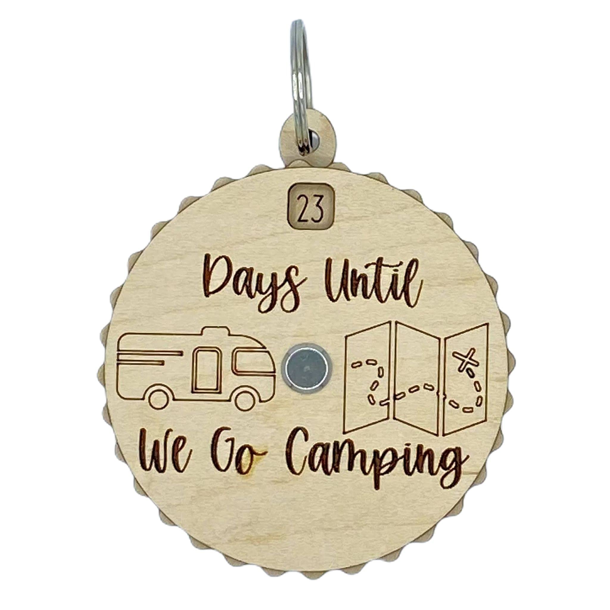Countdown Spinner Keychains - Durable Camping Gear for Outdoor Adventures, Stress Relief & Travel Essentials