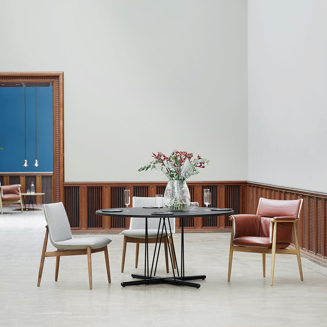 E020 Embrace Table - Modern Minimalist Dining Table for Small Spaces | Perfect for Apartments, Breakfast Nooks & Cozy Kitchens