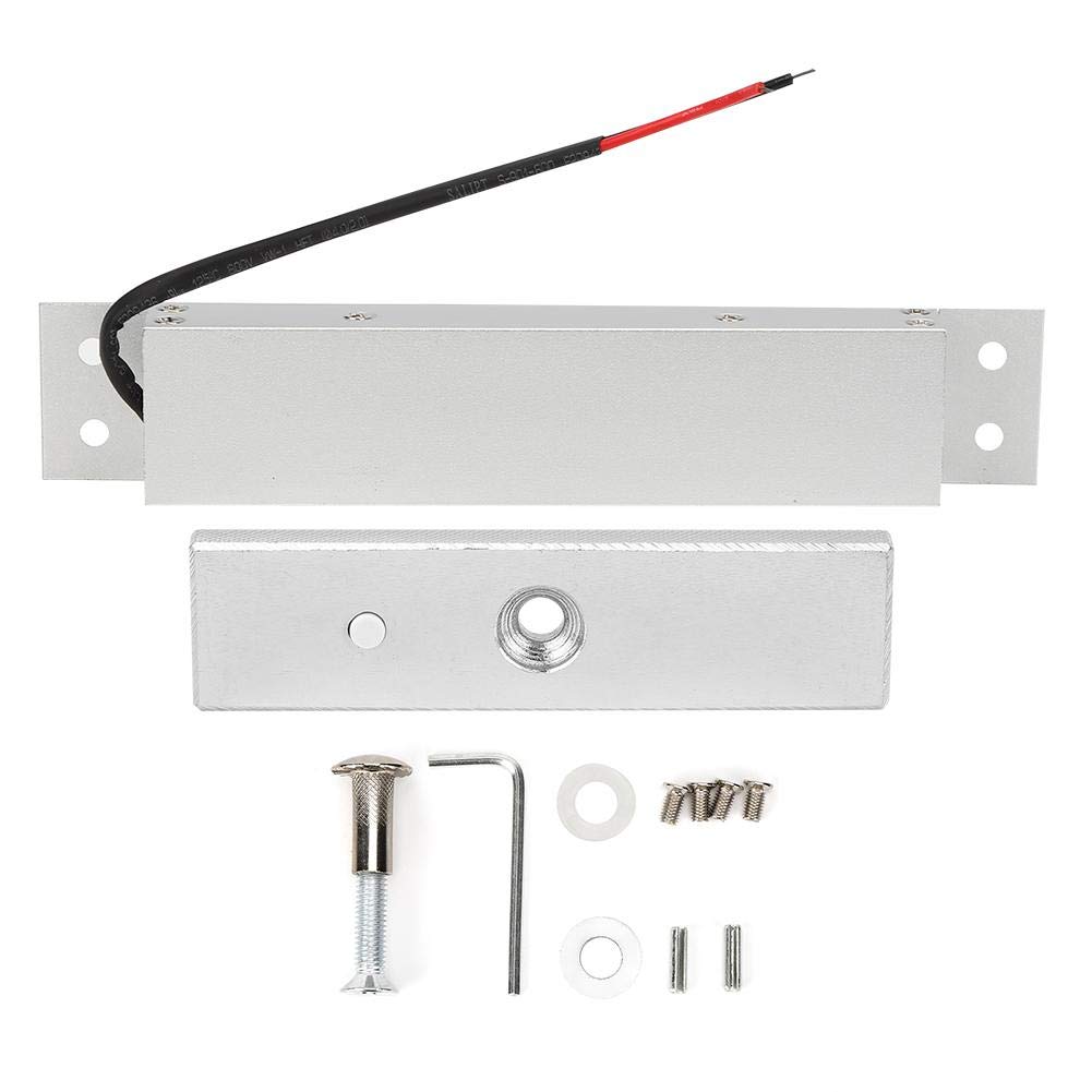 12V Electromagnetic Lock Kit with 180kg (397lb) Holding Force - Access Control for Single Inswing Doors | Remote Control Included | Ideal for Offices, Homes & Security Gates