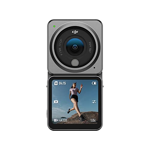 Refurbished DJI Action 2 Dual Screen Combo - 4K Waterproof Action Camera with Magnetic Mount for Vlogging, Sports & Adventure Filming