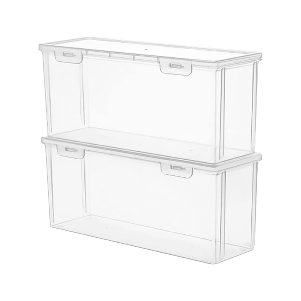 UPKOCH 2-Pack Clear Egg Storage Containers with Lid - 2800ml Portable Egg Holder for Refrigerator, Camping, Picnic & Travel | BPA-Free Egg Dispenser Case for Freshness Protection
