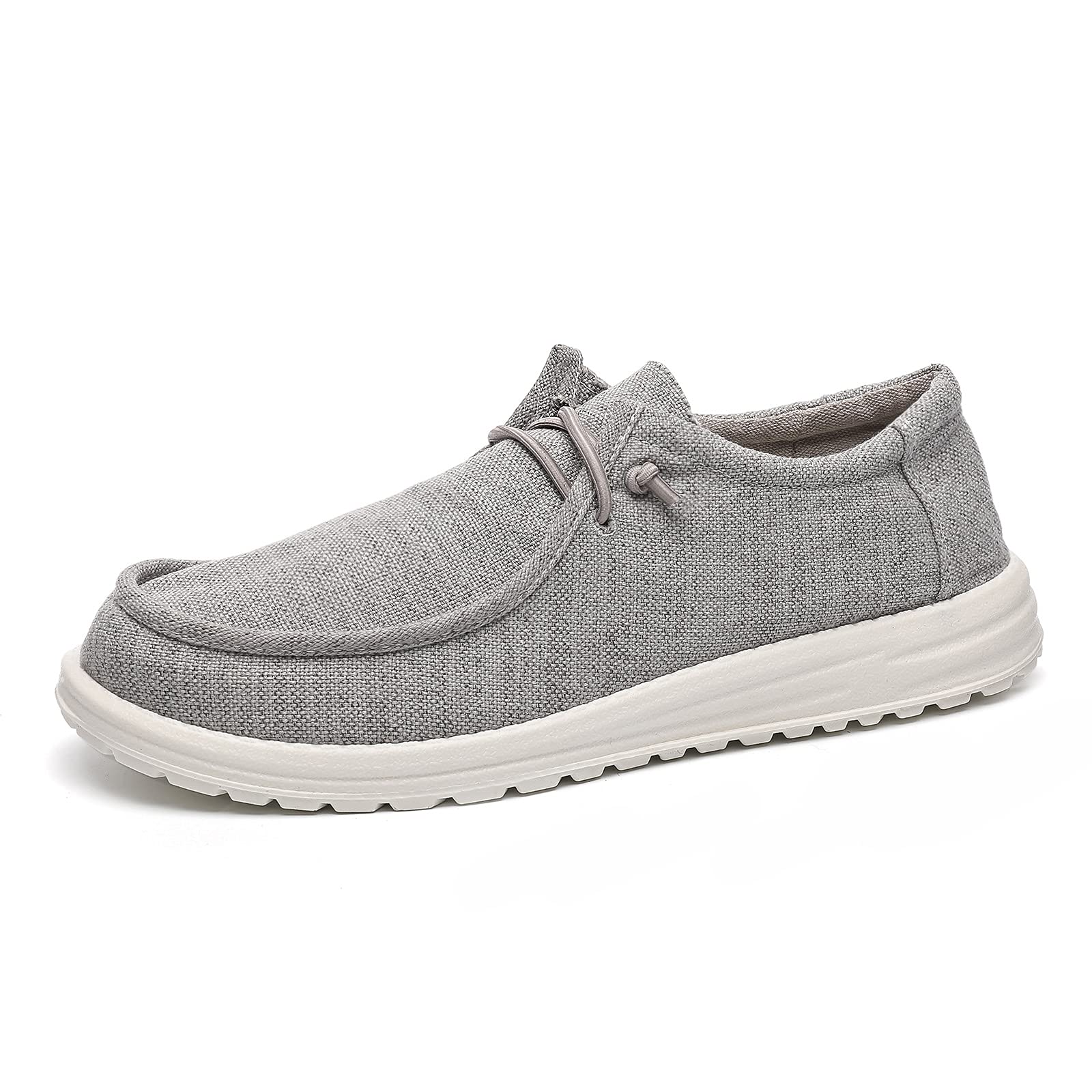 Betrue Men's Slip-On Boat Shoes - Lightweight Soft Deck Loafers for Men | Comfortable Canvas Casual Shoes for Walking, Driving & Summer Outings
