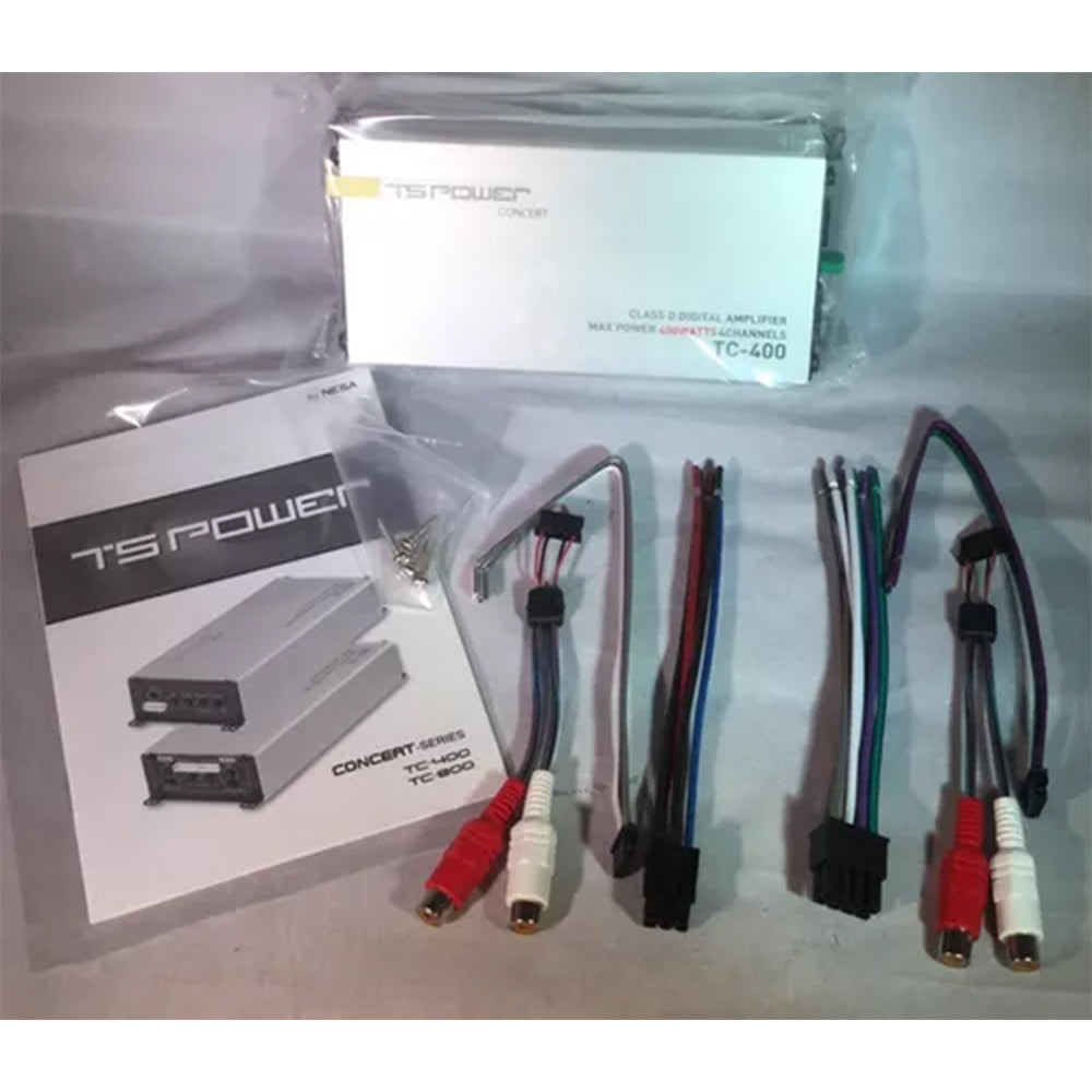 NESA TC 400 500W 4 Channel Ultra Mini Car Audio Amplifier - Compact Power for Car Stereo, Home Theater & Marine Audio Systems
