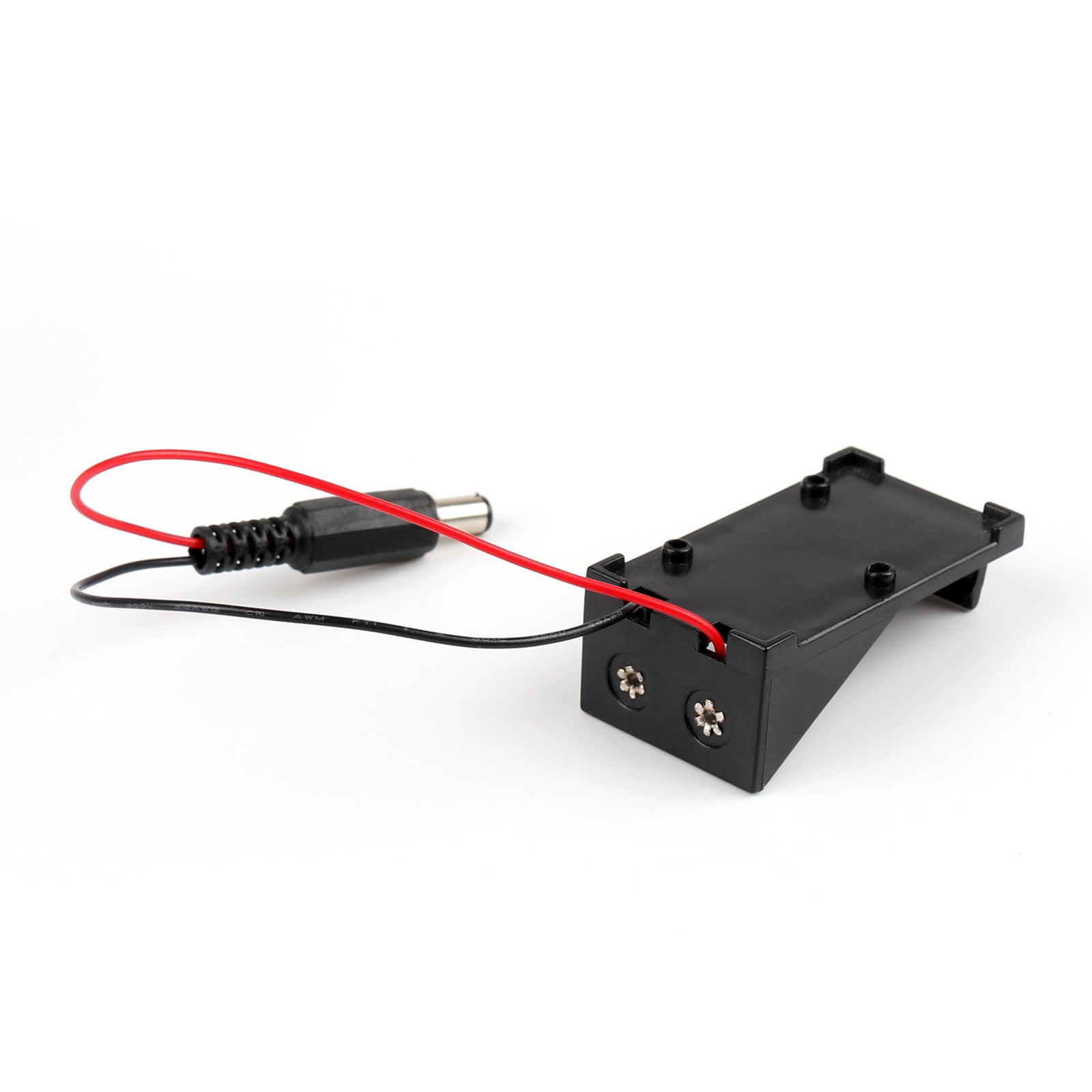 10Pcs 9V Battery Holder Box Case with 5.5x2.1mm DC Plug Connector for Arduino - Power Supply for DIY Electronics, Robotics Projects & Portable Devices