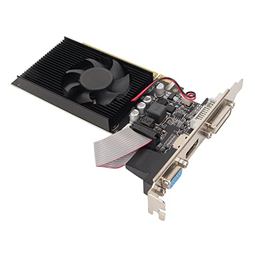 Jectse GT610 2GB 64bit GDDR3 PCIe 1.1 x16 Gaming Graphics Card with HDMI for Desktop PC - Perfect for Esports, Video Editing & 4K Multimedia