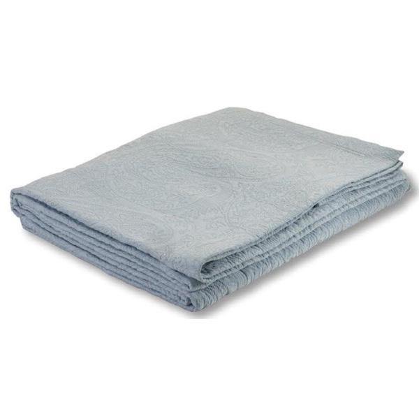 Premium Kashmir Bedspread in Duck Egg Blue - Luxurious Soft Cotton Throw Blanket for Bedroom, Sofa & Cozy Home Decor