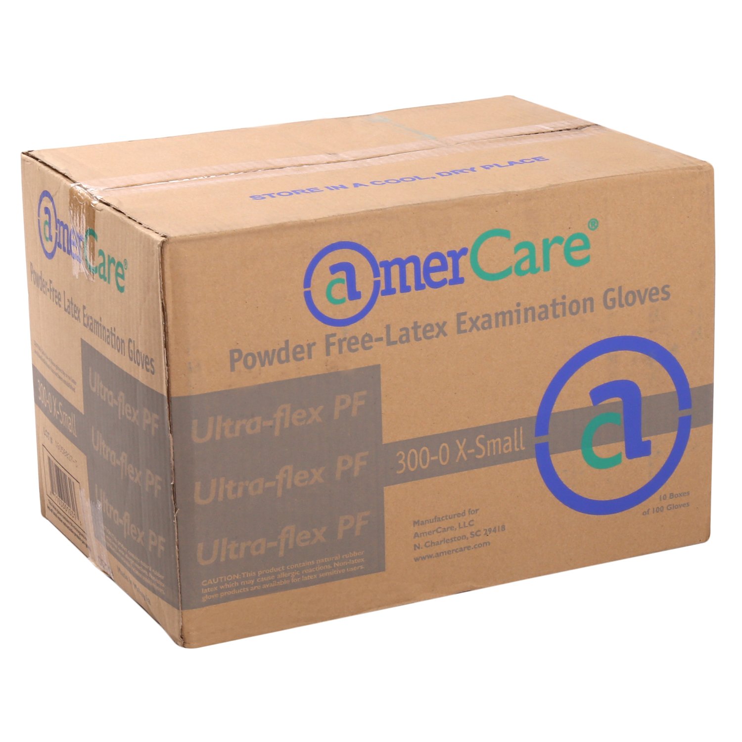 AmerCare Ultra Flex Powder-Free Latex Exam Gloves - Medical, Dental & Laboratory Use | Disposable, Comfortable & Durable for Healthcare Professionals