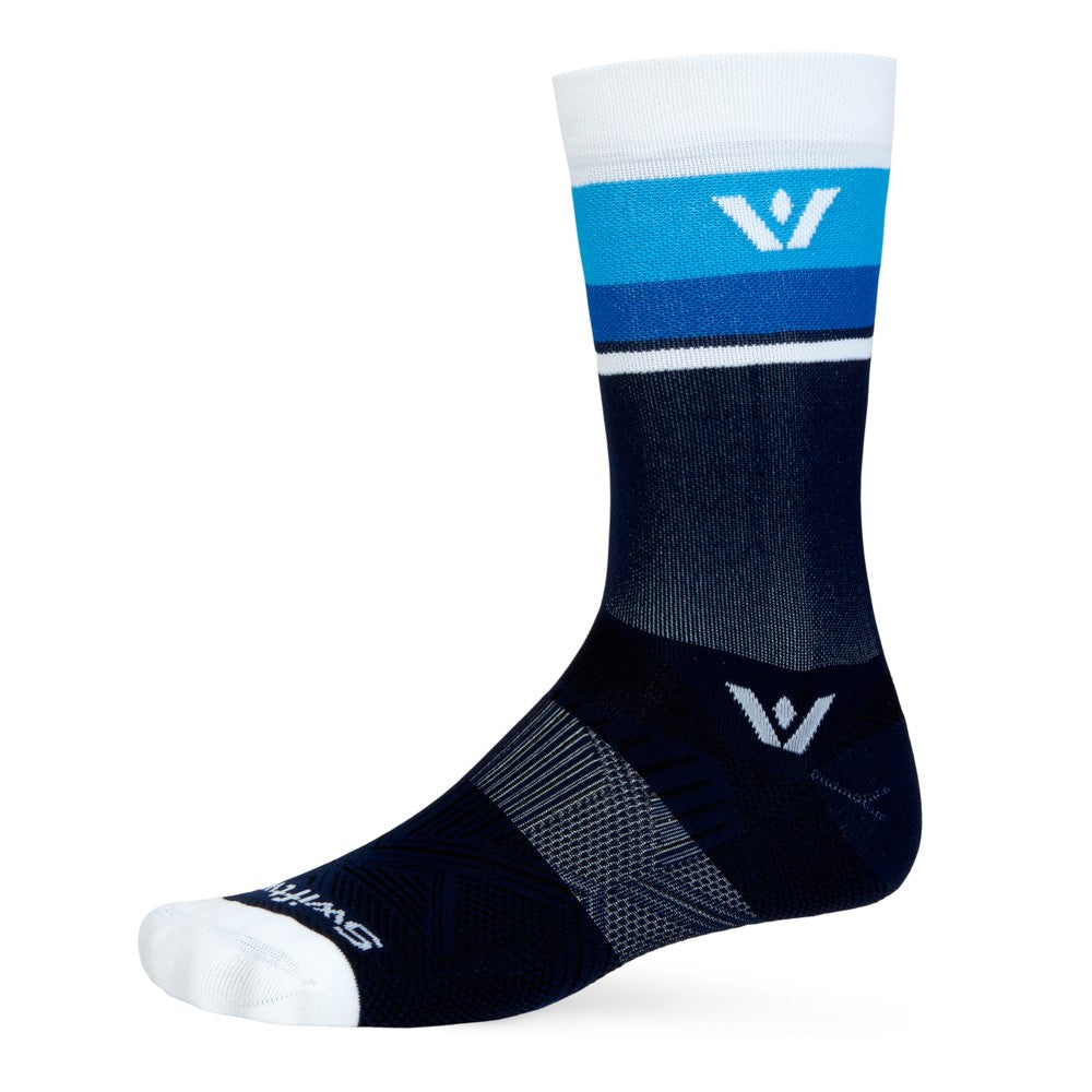 Swiftwick Aspire Crew Performance Socks for Running, Hiking & Cycling - Moisture-Wicking & Breathable Athletic Socks for Men & Women - Perfect for Outdoor Sports & Workouts