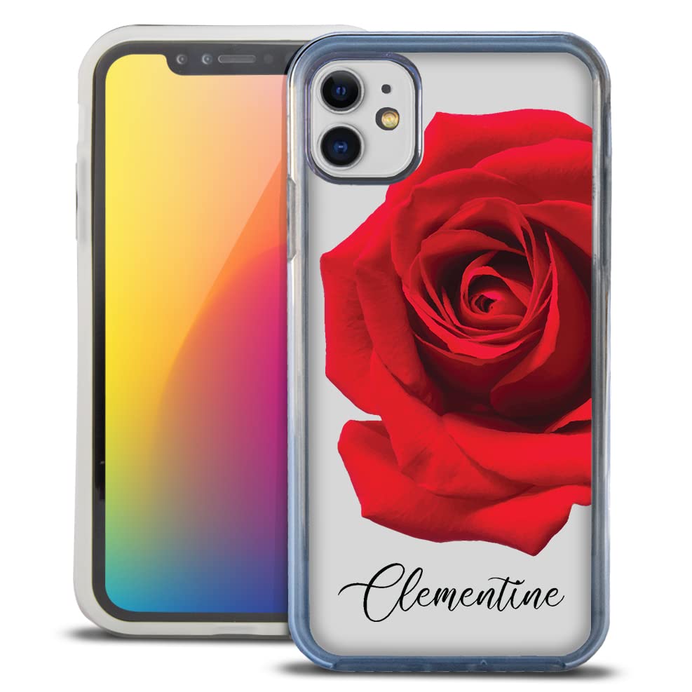 Guard Dog Case for iPhone 12/12 Pro - Clear Protective Bumper with Custom Rose Design | Shockproof & Scratch-Resistant | Perfect for Everyday Use, Travel & Outdoor Activities