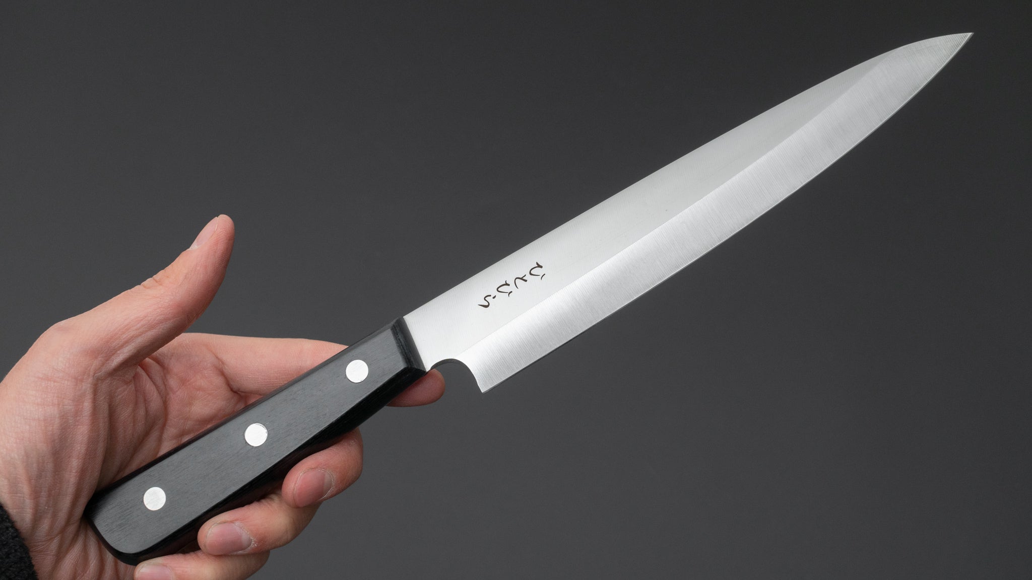 Hitohira Hiragana Yanagiba 200mm Japanese Sushi Knife with Pakkawood Handle - Professional Sashimi & Sushi Chef's Knife for Precise Cutting