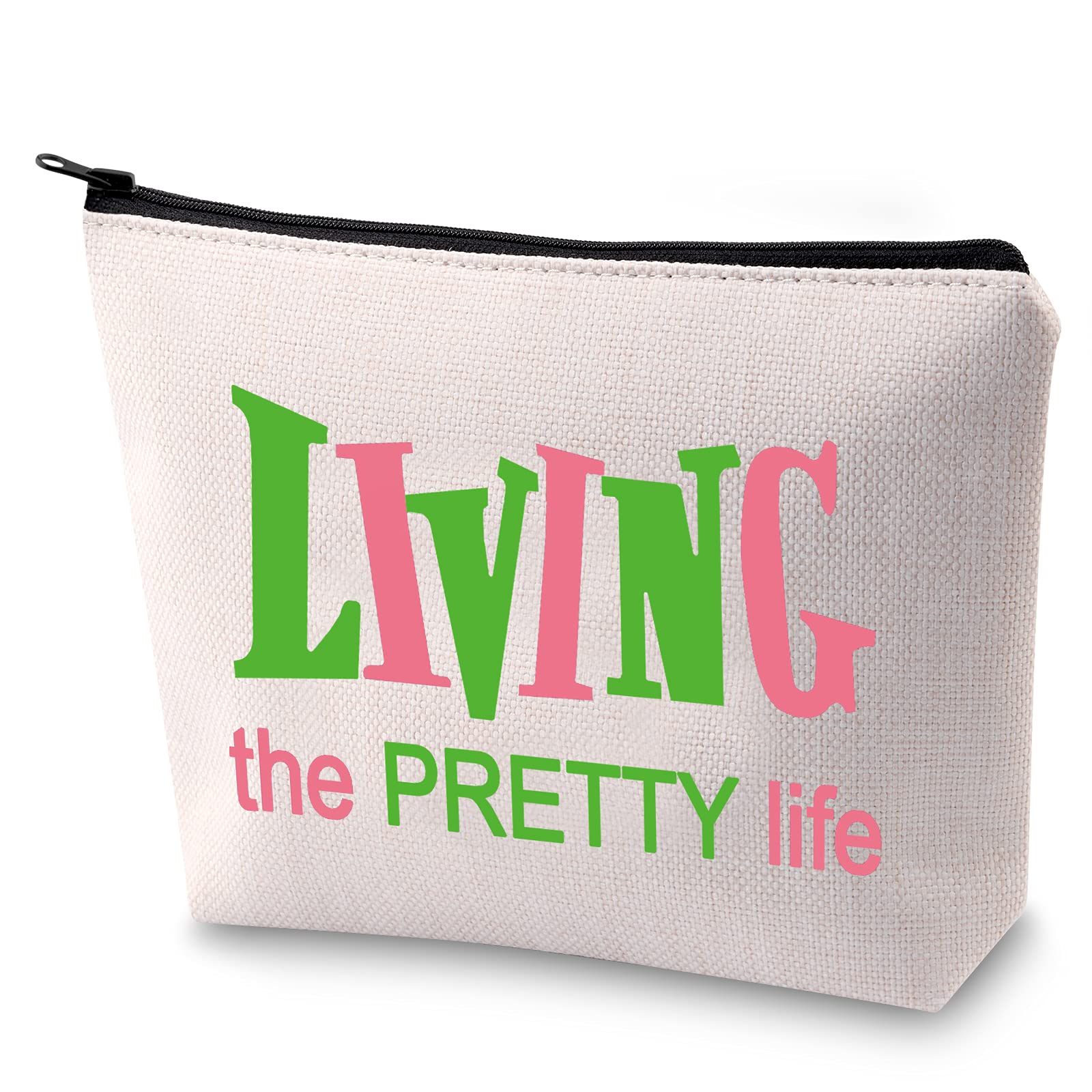 LEVLO Sorority Bags - Stylish Makeup Bags for Women & Girls | Perfect Gift for College Students, Bridesmaids & Sorority Sisters | Great for Travel, Cosmetics & Everyday Use