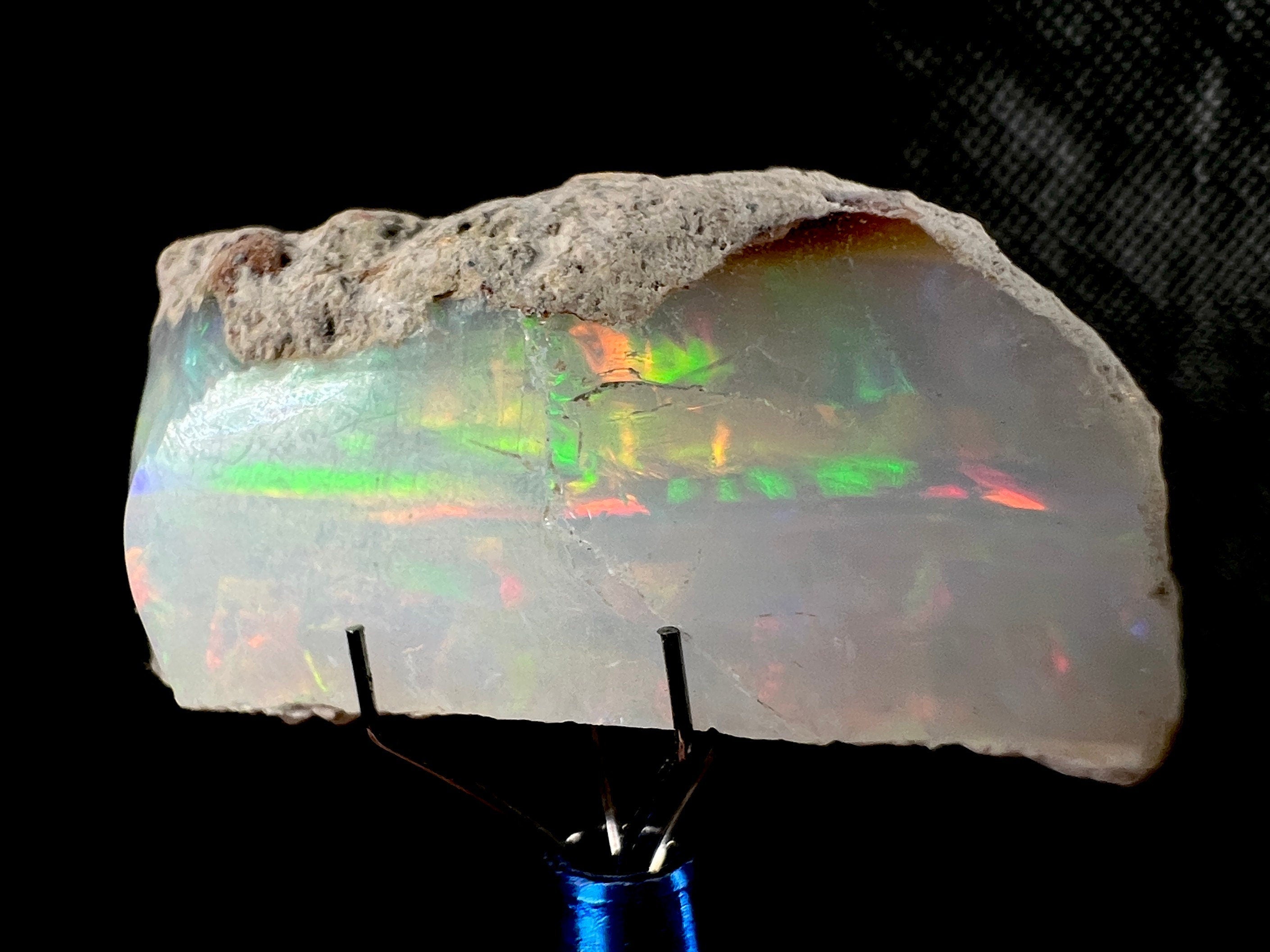 Premium 4A+ Welo Opal Raw Crystal - Natural Cutting Grade Opal Gemstone, October Birthstone for Jewelry Making & Healing Crystals (50649) | Perfect for Handmade Rings, Necklaces & Spiritual Healing