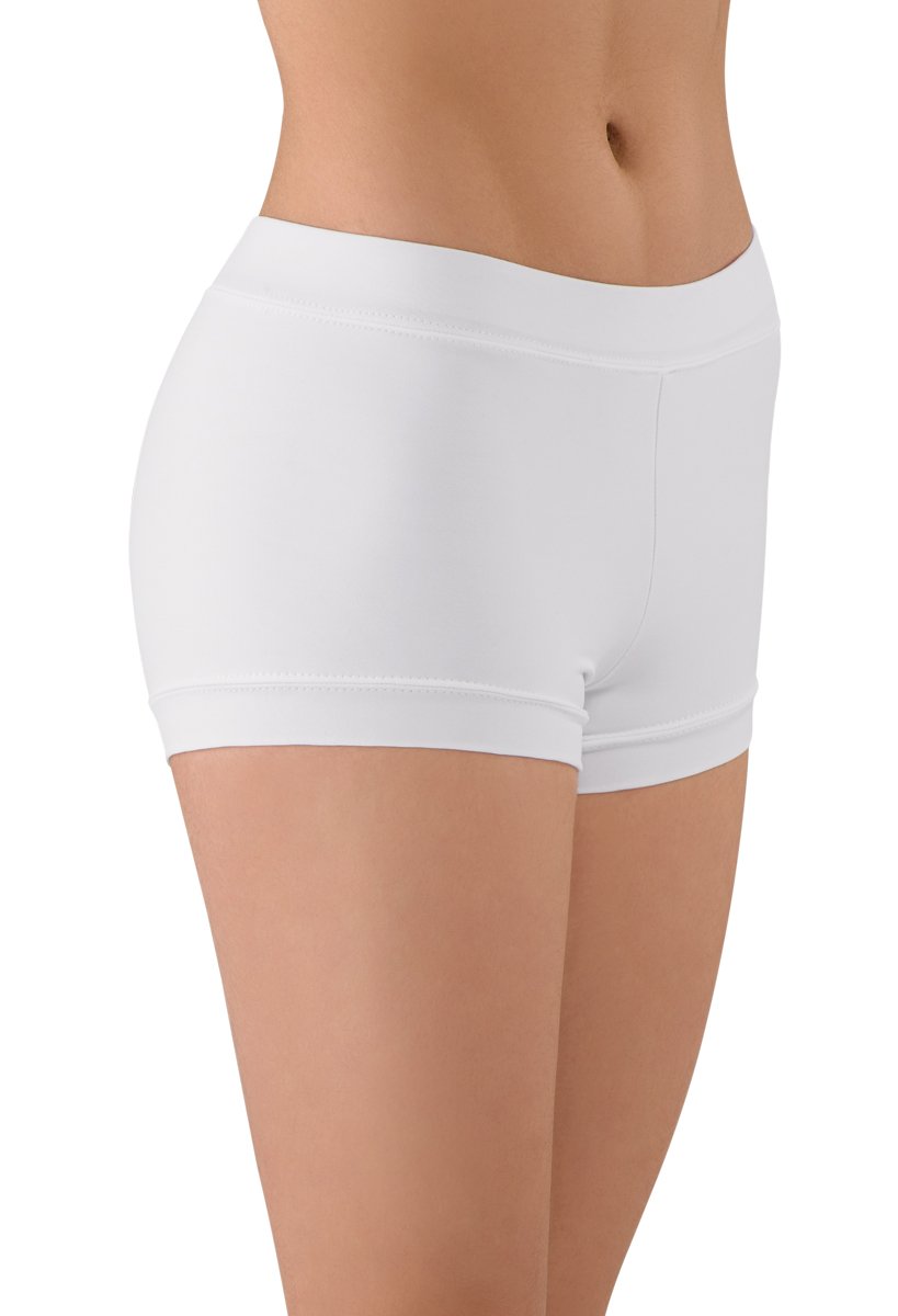 Balera Booty Shorts for Girls - High Waisted Dance Shorts with Banded Hem | Perfect for Ballet, Jazz, Yoga & Workout | Comfortable Stretchy Performance Wear