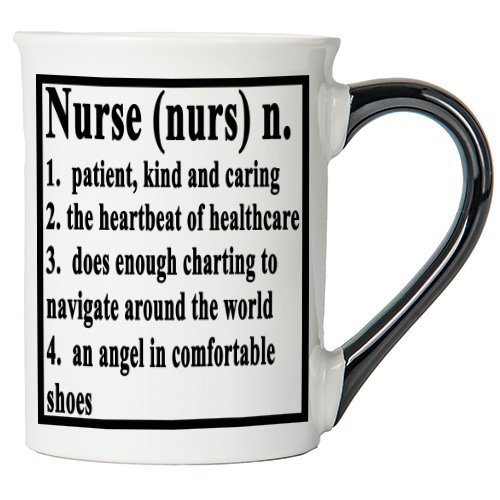 Cottage Creek 16oz Ceramic Nurse Coffee Mug - Perfect Nurse Gifts for Women, Birthday Gifts, Nurse Kitchen Decor, RN Gifts for Nursing Students, Nurse Appreciation Gifts for Mom - Ideal for Home, Office, and Hospital Use