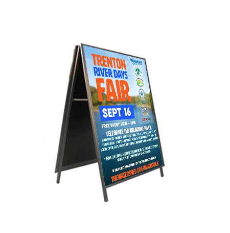 48x48 A-Frame Sign Holder with Security Screws | 1 1/4