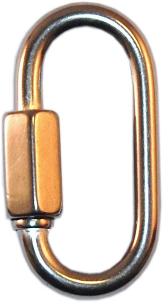 Beaver 40mm Stainless Steel Quick Link - Heavy Duty Carabiner for Climbing, Hiking & Outdoor Gear - Durable Metal Connector for Keychains, Dog Leashes & Backpacks