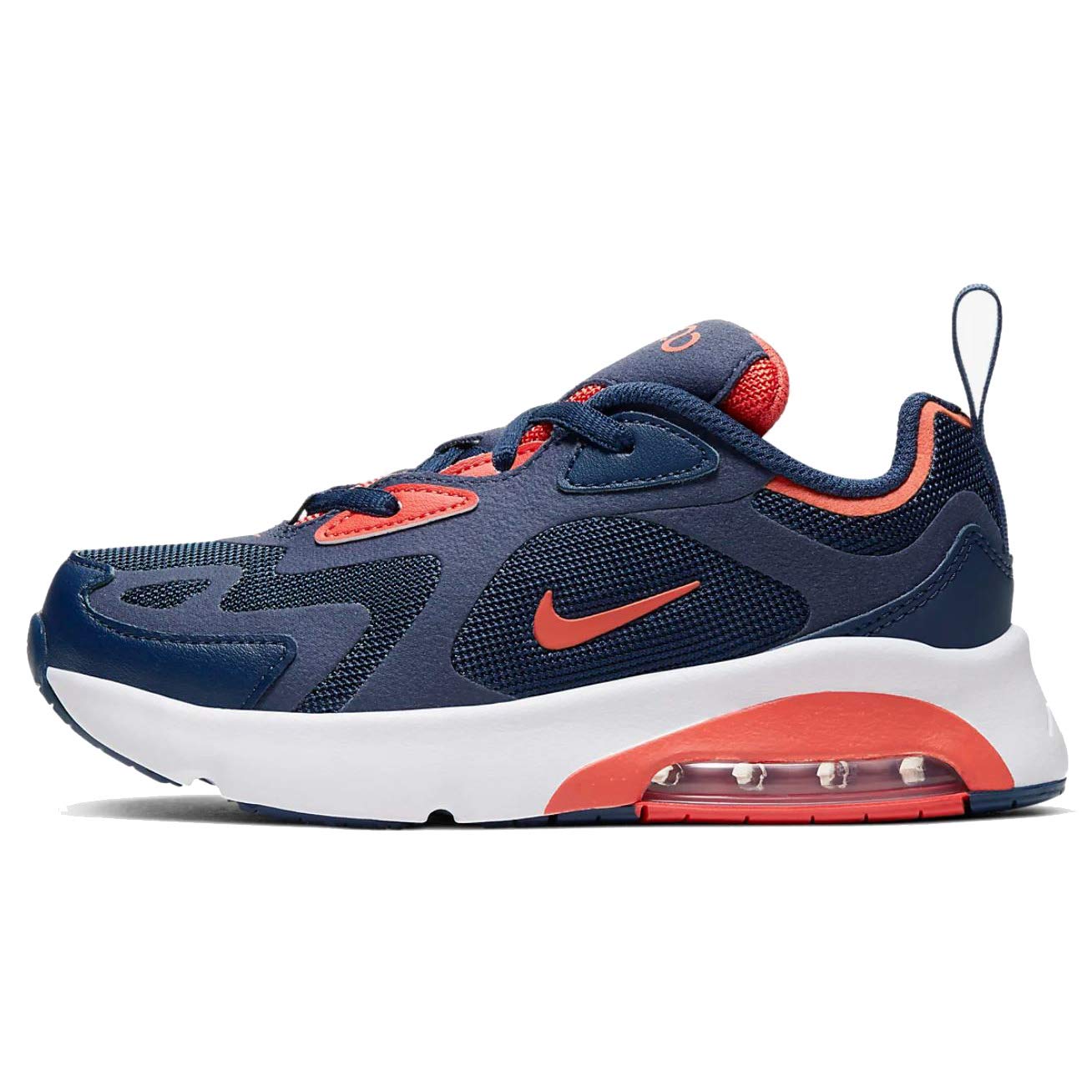 Nike Air Max 200 PS Little Kids Running Shoes - Size 5-10, Lightweight & Comfortable for School, Play & Sports (Style: AT5628-401, Color: Blue)