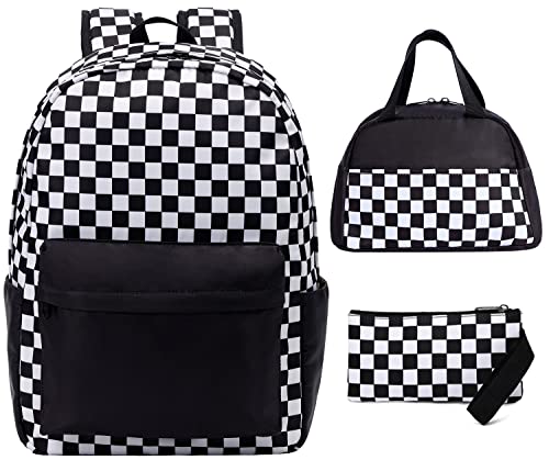 3 in 1 Black and White Plaid