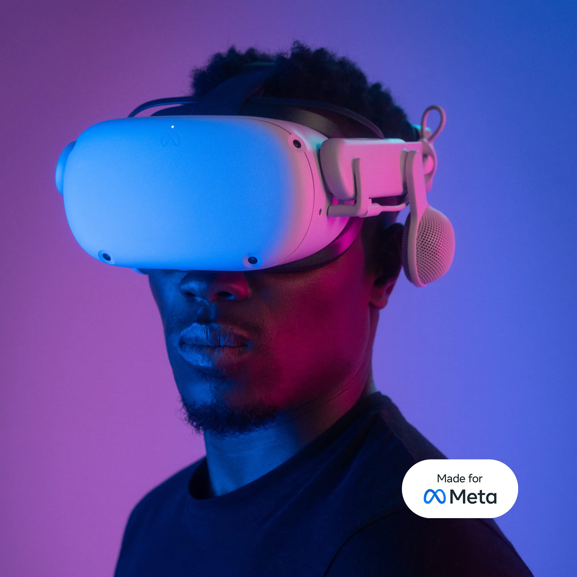 Logitech Chorus VR Off-Ear Headset for Meta Quest 2 - Lightweight Gaming & VR Fitness Headphones with Open Air Immersive Audio, Flip-to-Mute & USB-C Passthrough (Renewed, White) - Perfect for Beat Saber, Supernatural VR & Immersive Gaming Experiences