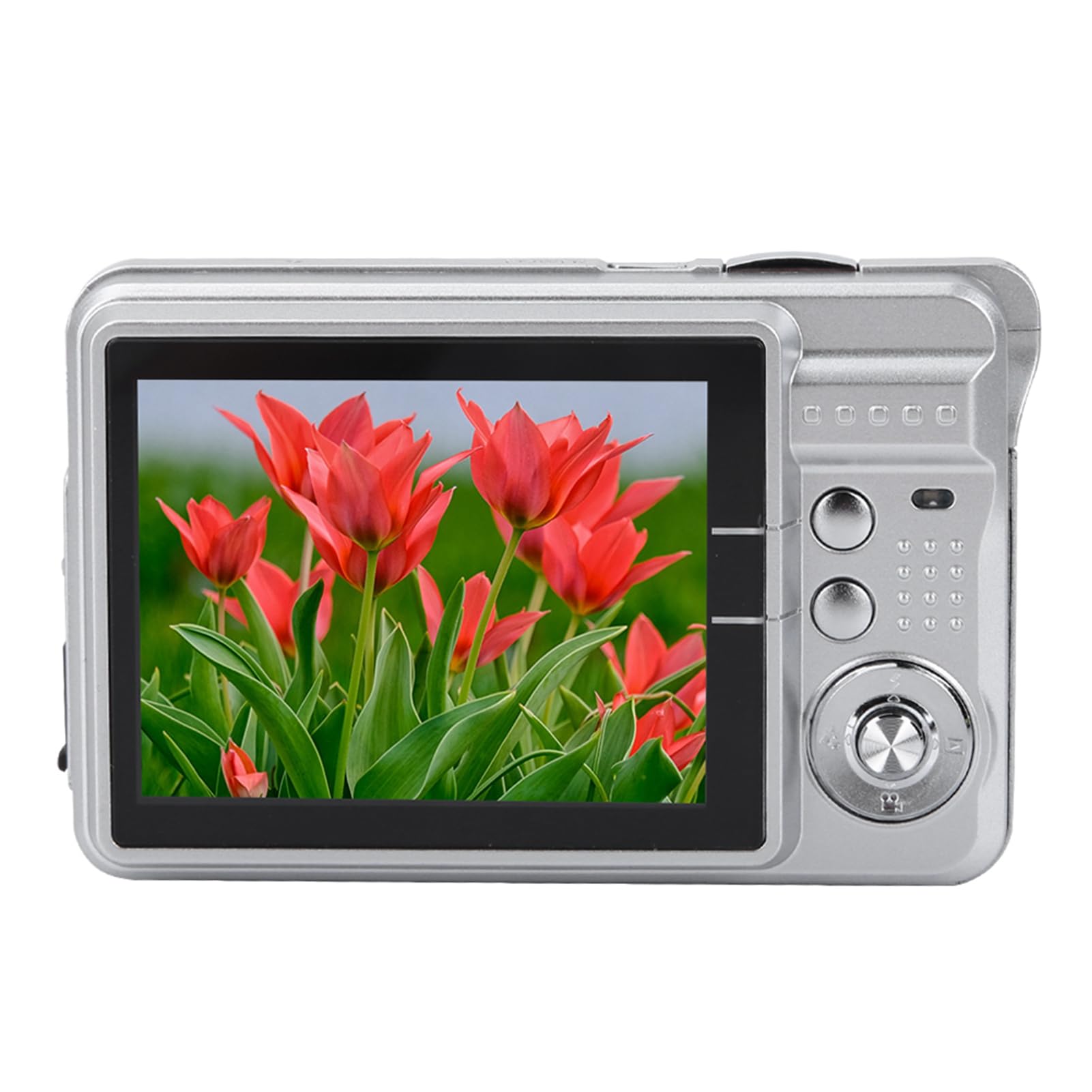 2.7 Inch Kids Digital Camera - HD Video Camcorder & Selfie Camera with Rechargeable Battery, Perfect Birthday Gift for Boys & Girls Ages 3-12 - Capture Family Moments, Travel Adventures & School Activities (Silver)