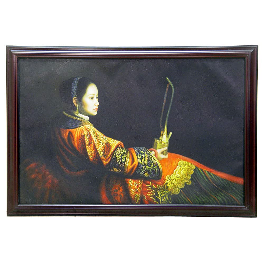Exquisite Chinese Oil Painting - Handmade Beauty Art for Home Decor & Wall Art | Perfect for Living Room, Bedroom & Office