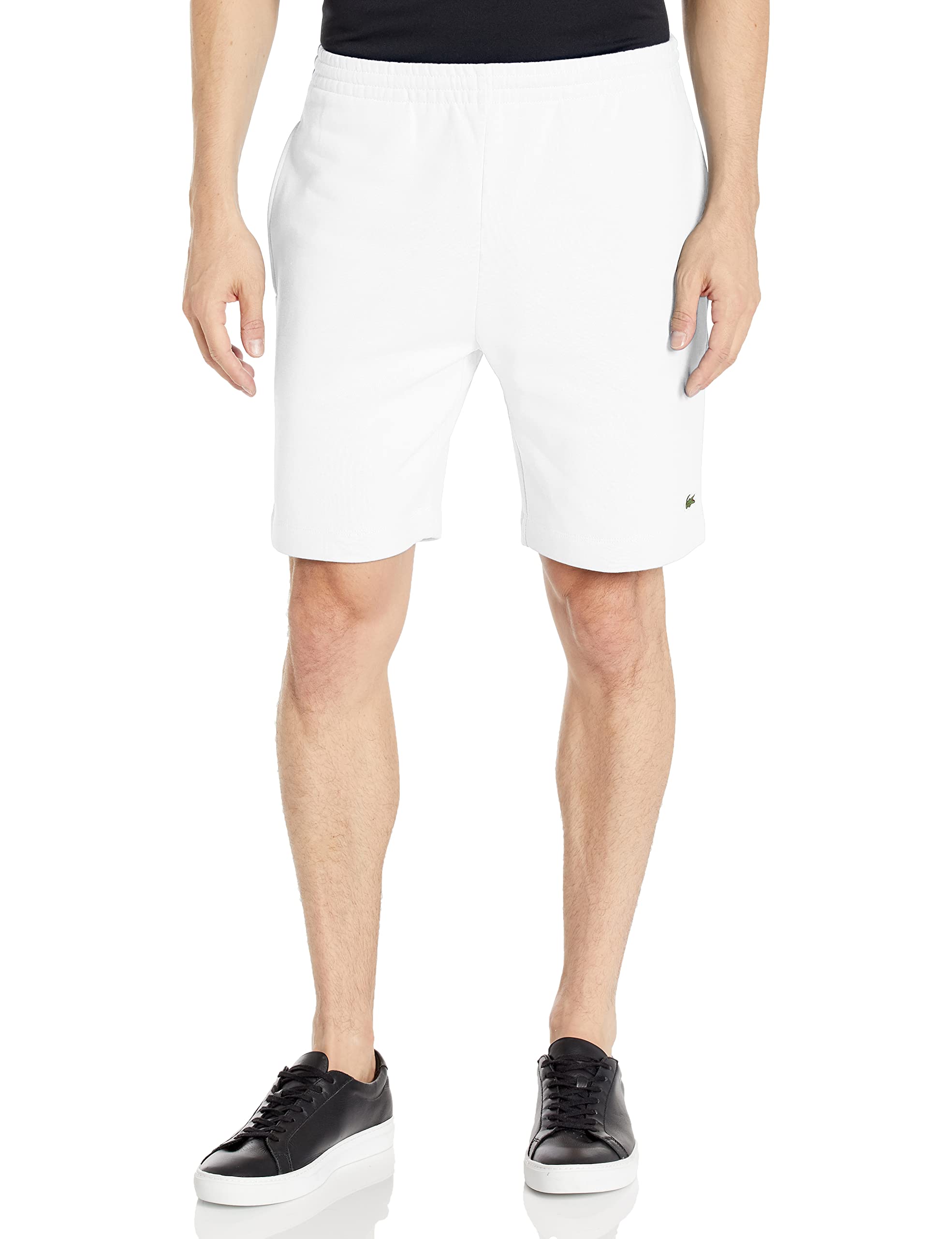 Lacoste Men's Organic Brushed Cotton Fleece Shorts - Comfortable Casual Wear for Summer & Gym | Breathable Athletic Shorts for Running, Workout & Lounge
