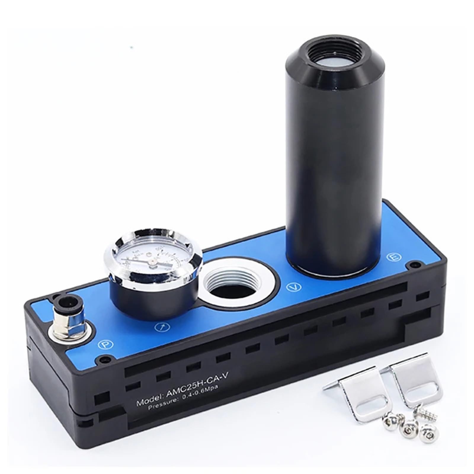 High-Suction AMC100H-CA Multistage Pneumatic Vacuum Pump - Large Flow Negative Pressure Generator for Industrial Automation, Packaging & CNC Applications (AMC25/50/75/100/125/150 Series)