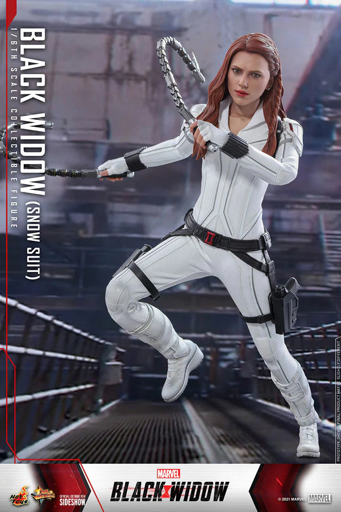 Hot Toys Marvel Comics Black Widow (Snow Suit Version) 1/6 Scale Collectible Action Figure - Perfect for Display, Collection, and Marvel Fans Gift