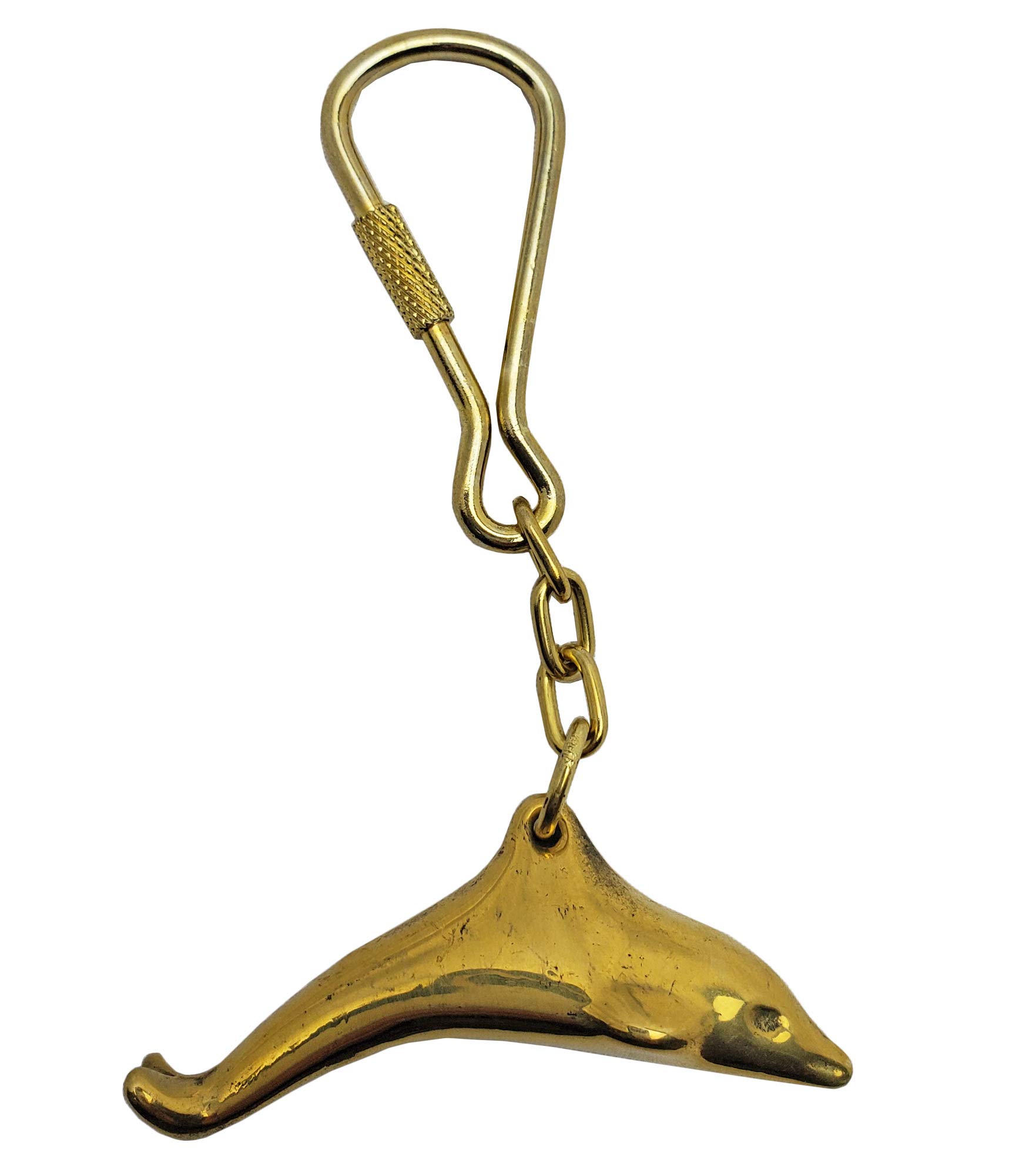 Nautical Themed Brass Dolphin Keychains - Durable & Stylish for Sailors, Beach Lovers, and Ocean Enthusiasts