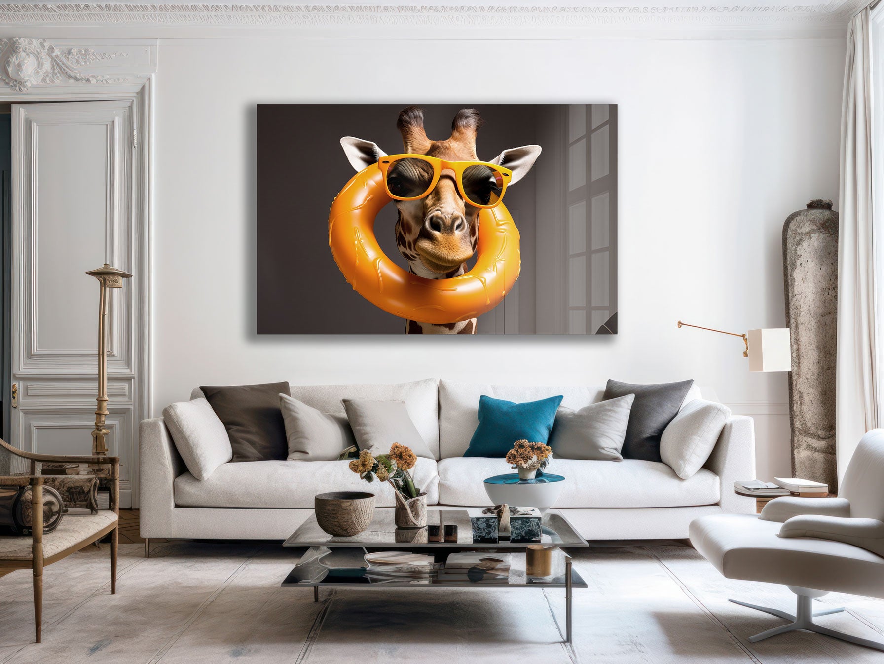 Giraffe Can Swim Too - Fun Animal Swimming Float for Kids Pool & Beach Play | Perfect for Summer Water Activities