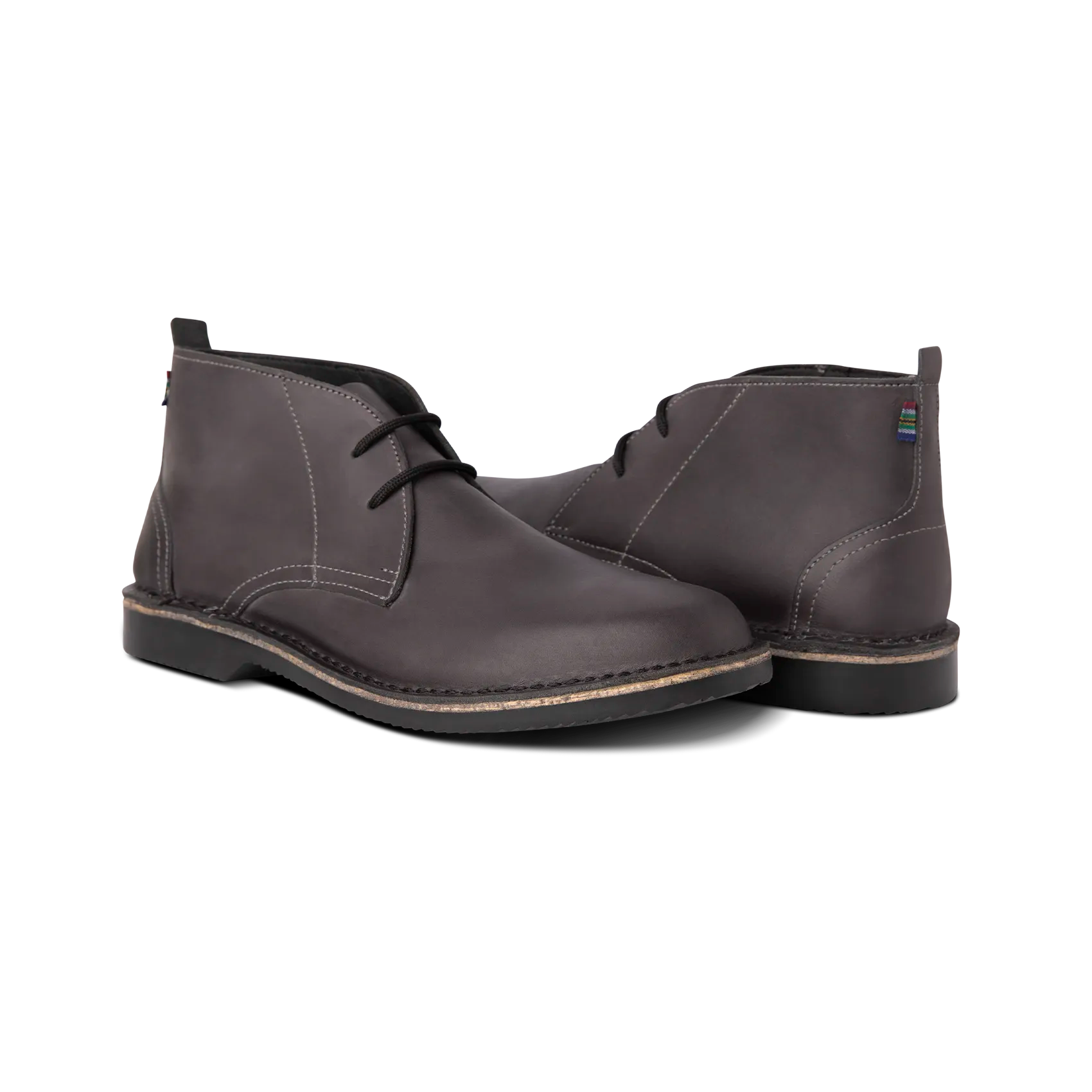 Premium Veldskoen Chukka Boots for Men - Comfortable Leather Shoes with Charcoal Sole | Ideal for Casual Wear, Outdoor Adventures & Travel