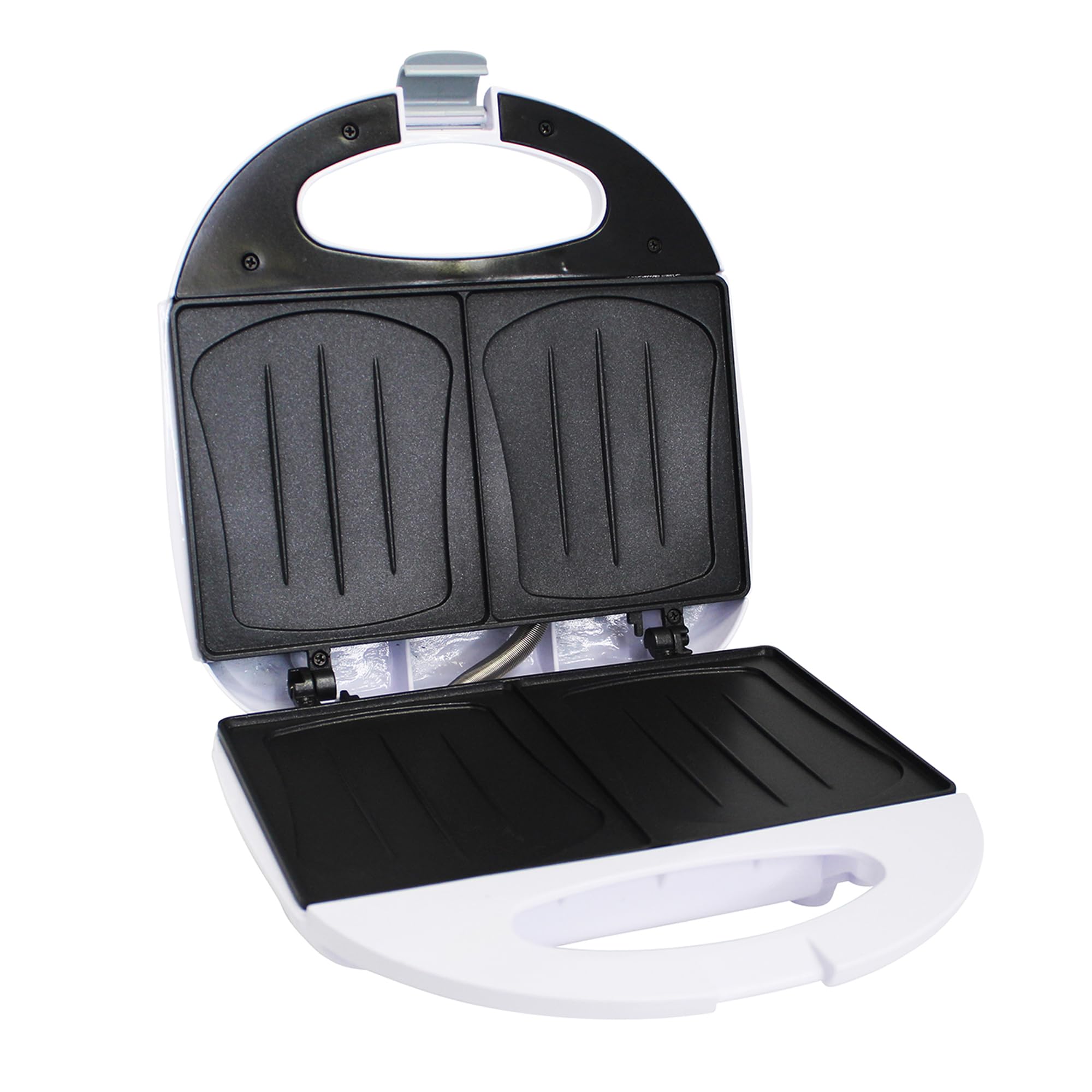 IMUSA 2-Slot Electric Sandwich Maker - White (GAU-80108) with Indicator Lights | Perfect for Quick Breakfasts, Lunches & Snacks at Home or Office