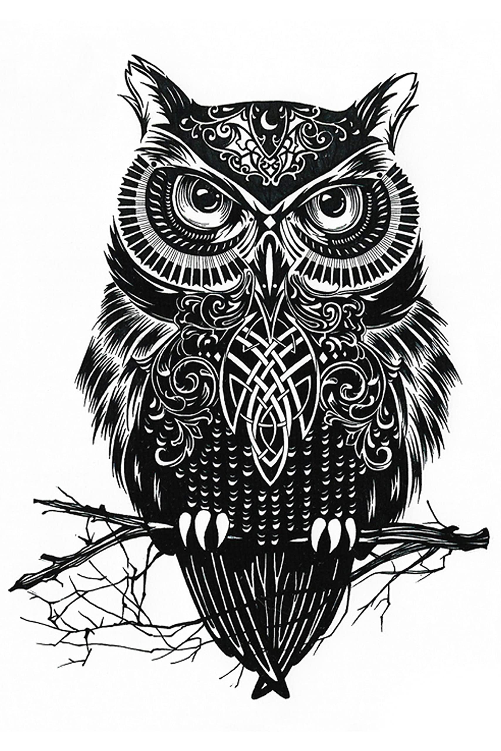 Waterproof Temporary Tattoo Stickers for Men & Women - 3D Realistic Flowers, Butterflies, Stars, Wolves & Armband Designs (21x15cm) | Perfect for Parties, Halloween Costumes & Body Art