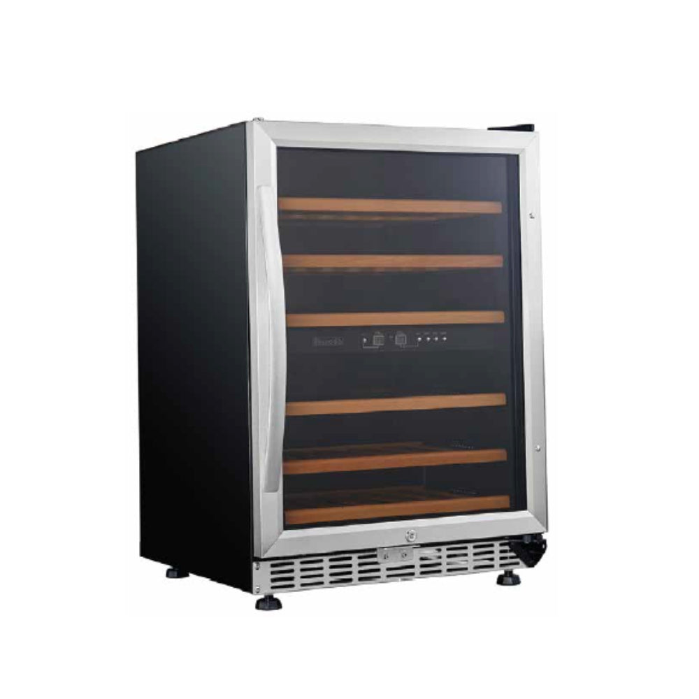 Eurodib Dual Zone Wine Cooler - 46 Bottle Capacity with Glass Door for Perfect Wine Storage | Ideal for Restaurants, Bars, and Home Wine Cellars